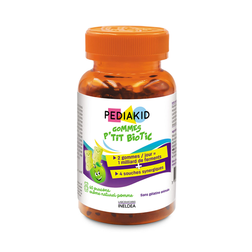 Pediakid P'tit Biotic sabor manzana 60 gomitas