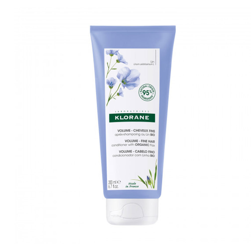 Klorane Lino Acondicionador de volumen para cabello fino Bio 200 ml