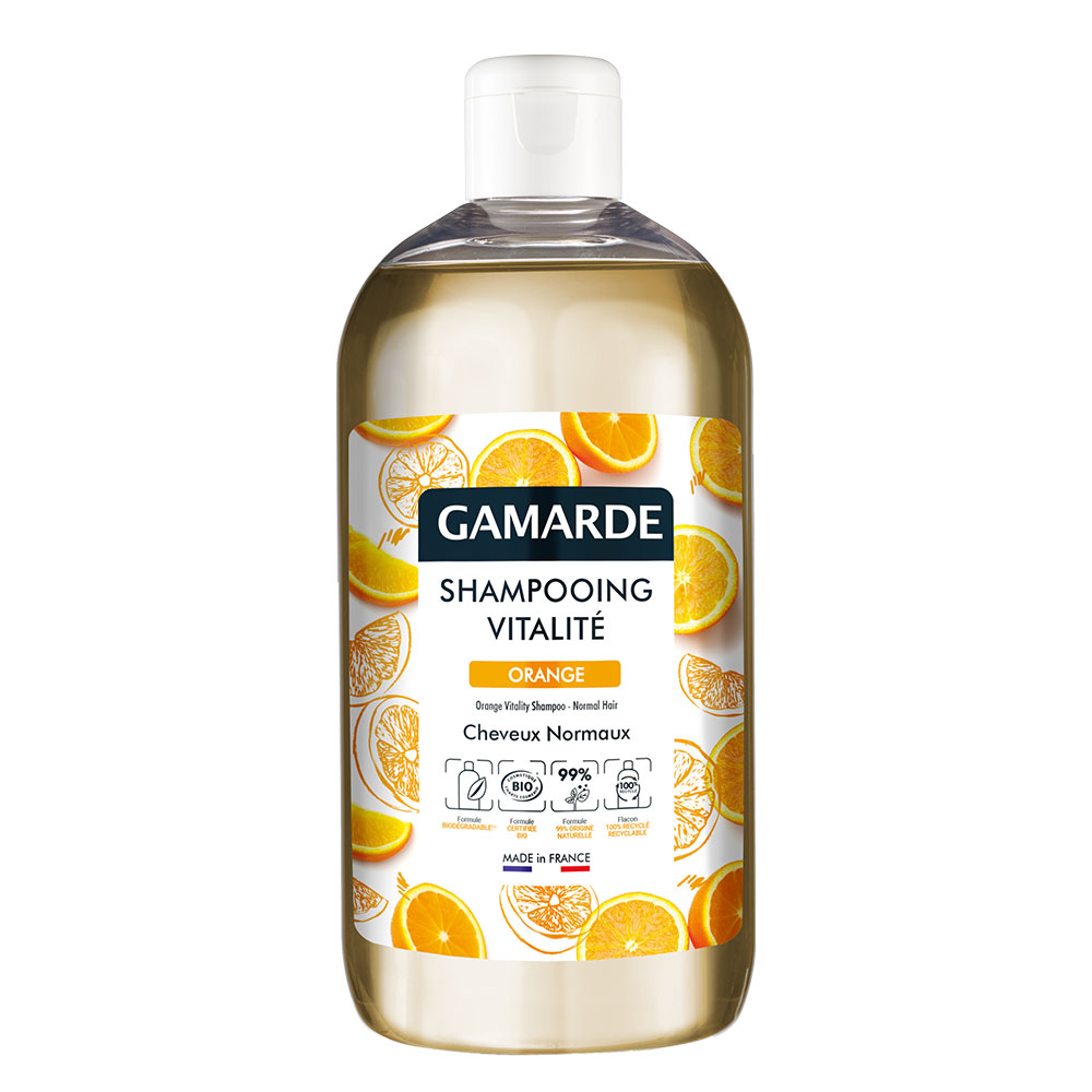 Gamarde Champú Vitalidad Bio Naranja Cabello Normal 500ml