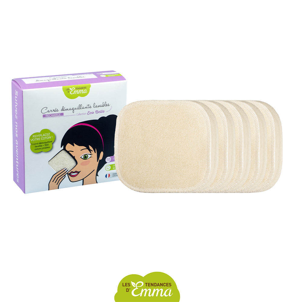 Les Tendances D'Emma Bastoncillos Desmaquillantes Lavables Algodón Ecológico X10 Eco Belle