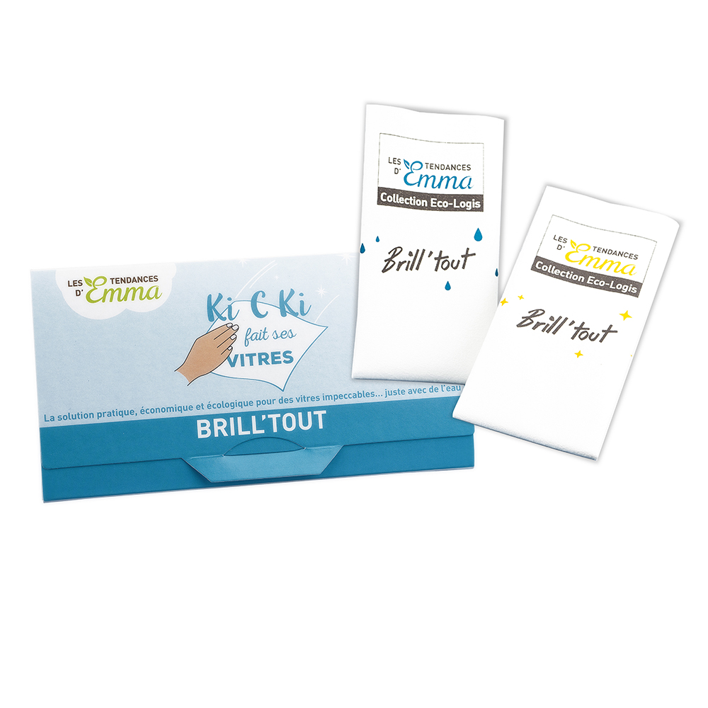 Les Tendances D'Emma Kit Brill'tout Eco-logis x2 lingettes