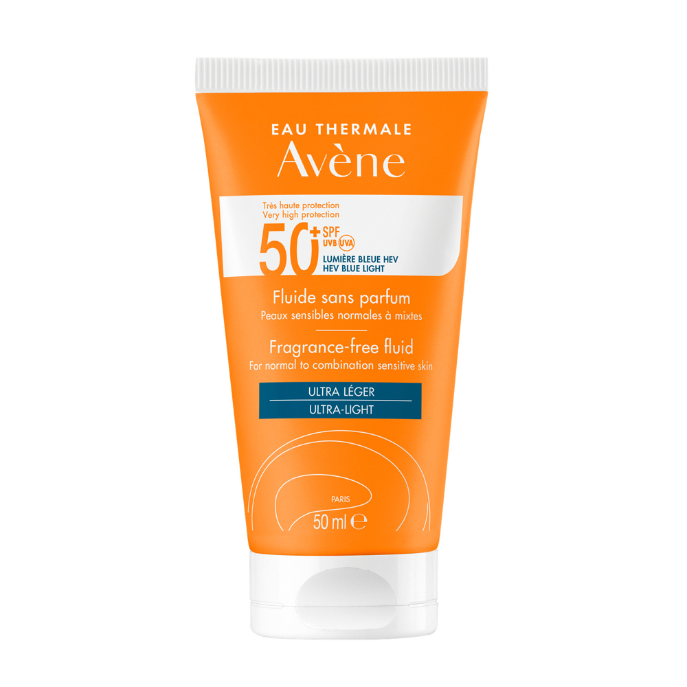 Avène Solar Fluido SPF50+ sin perfume ultra ligero 50 ml