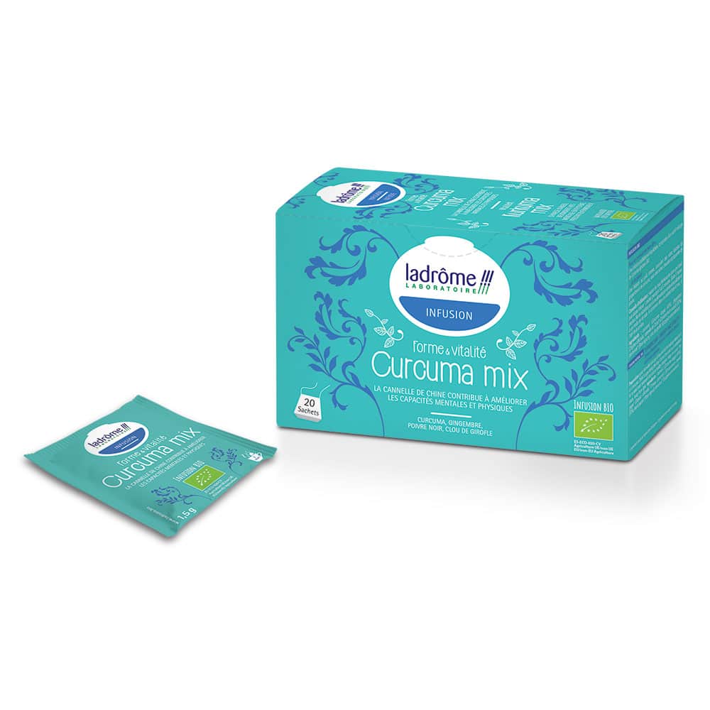Ladrôme Infusion cúrcuma mix bio x20 sachets