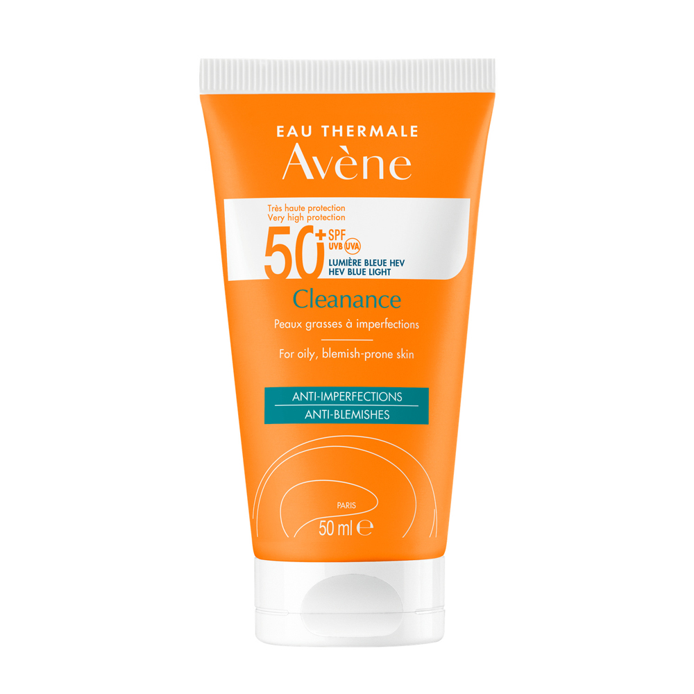 Avène Cleanance Crema SPF50+ UVB UVA luz azul pieles grasas y con imperfecciones 50ml