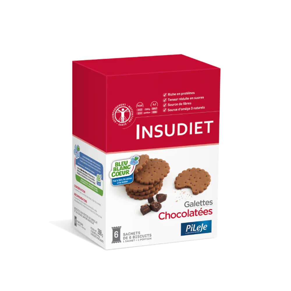 Insudiet Insudiet Barquillos de chocolate 6 bolsas