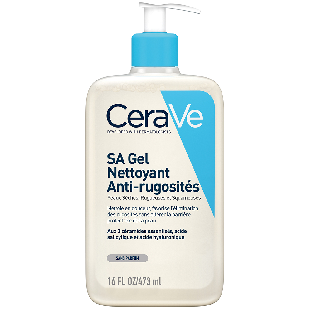 Cerave Body SA Gel limpiador antirrugosidades pieles secas y ásperas 473ml