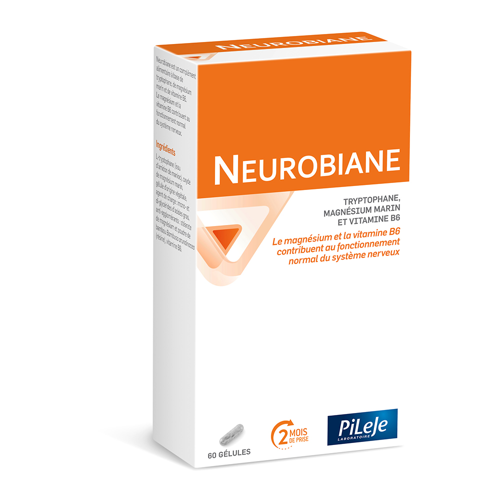 Pileje Neurobaine Magnesio marino y vitamina B6 60 Cápsulas