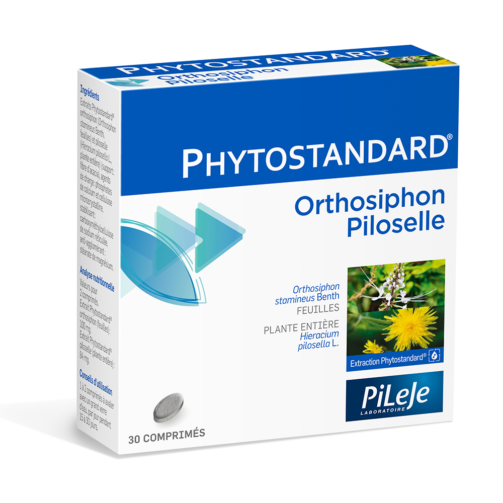 Pileje Phytostandard Ortosifón y pilosela 30 comprimidos