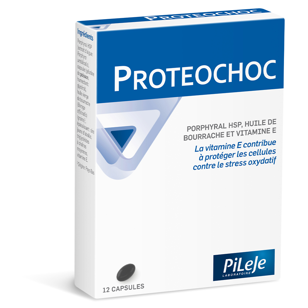 Pileje Proteochoc Porphyral HSP y aceite de borraja 12 cápsulas