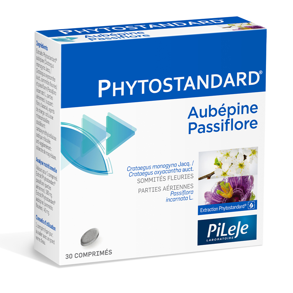 Pileje Phytostandard Espino blanco pasiflora 30 comprimidos