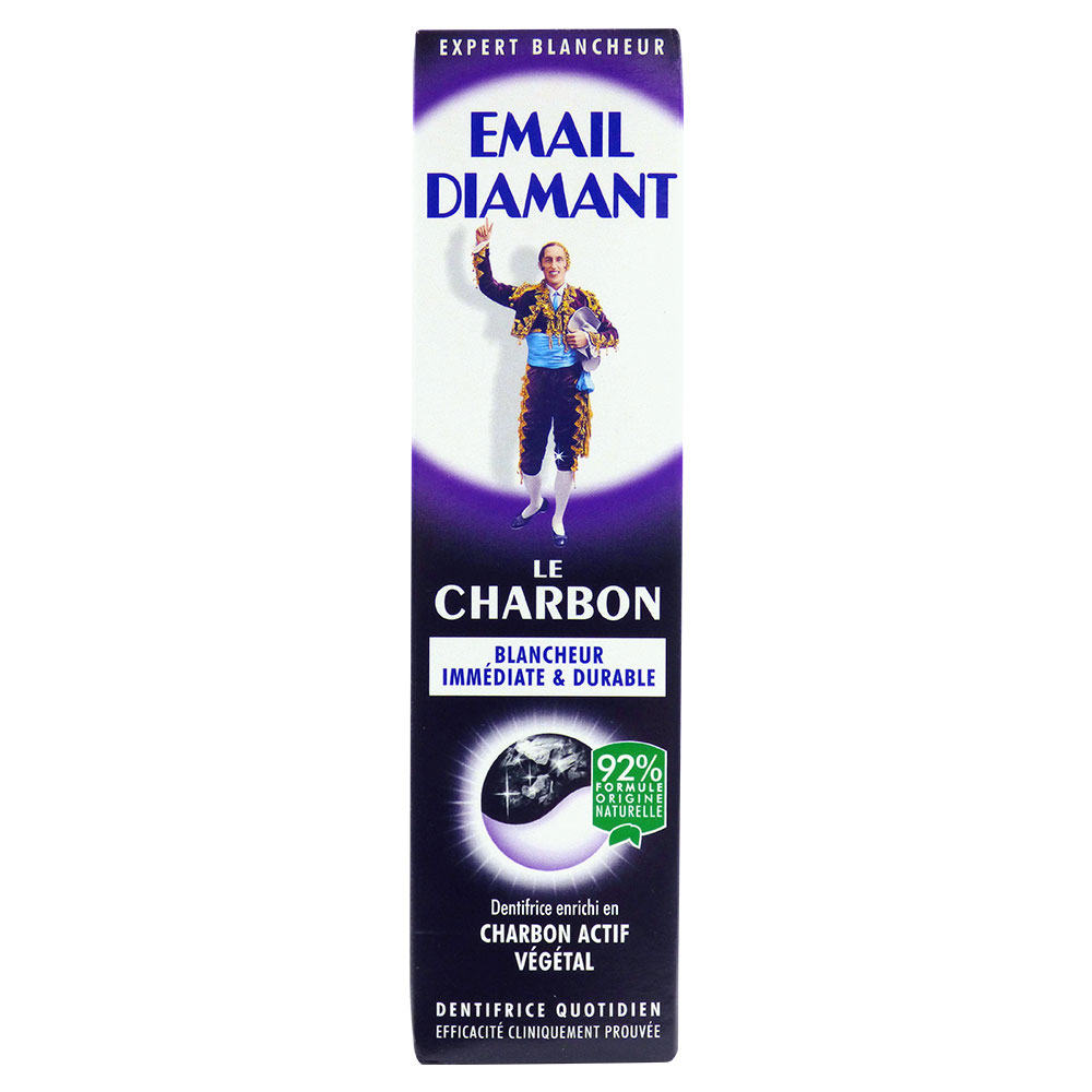 Email Diamant Pasta dentífrica de carbón vegetal 75 ml