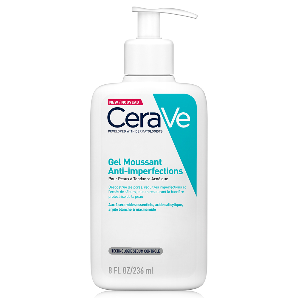 Cerave Face Gel limpiador espumoso antiimperfecciones piel con imperfecciones y tendencia acneica 236 ml
