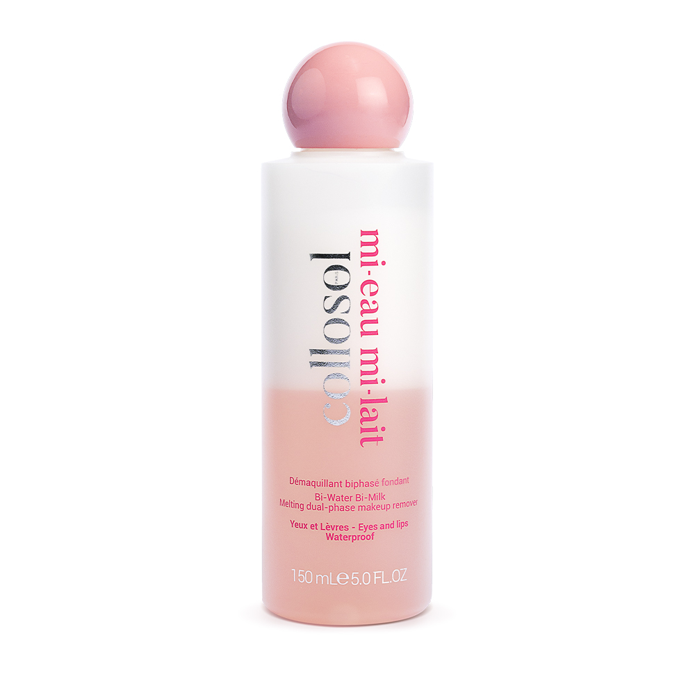 Collosol Desmaquillante bifásico mitad agua mitad leche para rostro y ojos 150 ml
