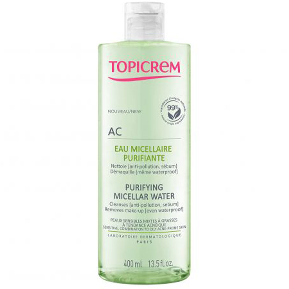 Topicrem AC Pieles Mixtas a Grasas Agua micelar purificante 400 ml