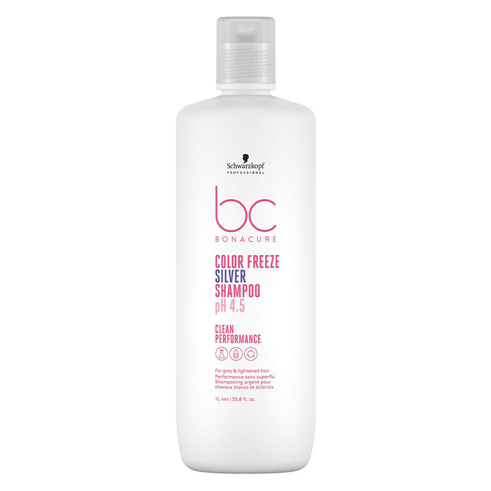 Schwarzkopf Professional PH 4.5 Color Freeze Champú BC Bonacure Cabellos blancos y aclarados 1000 ml