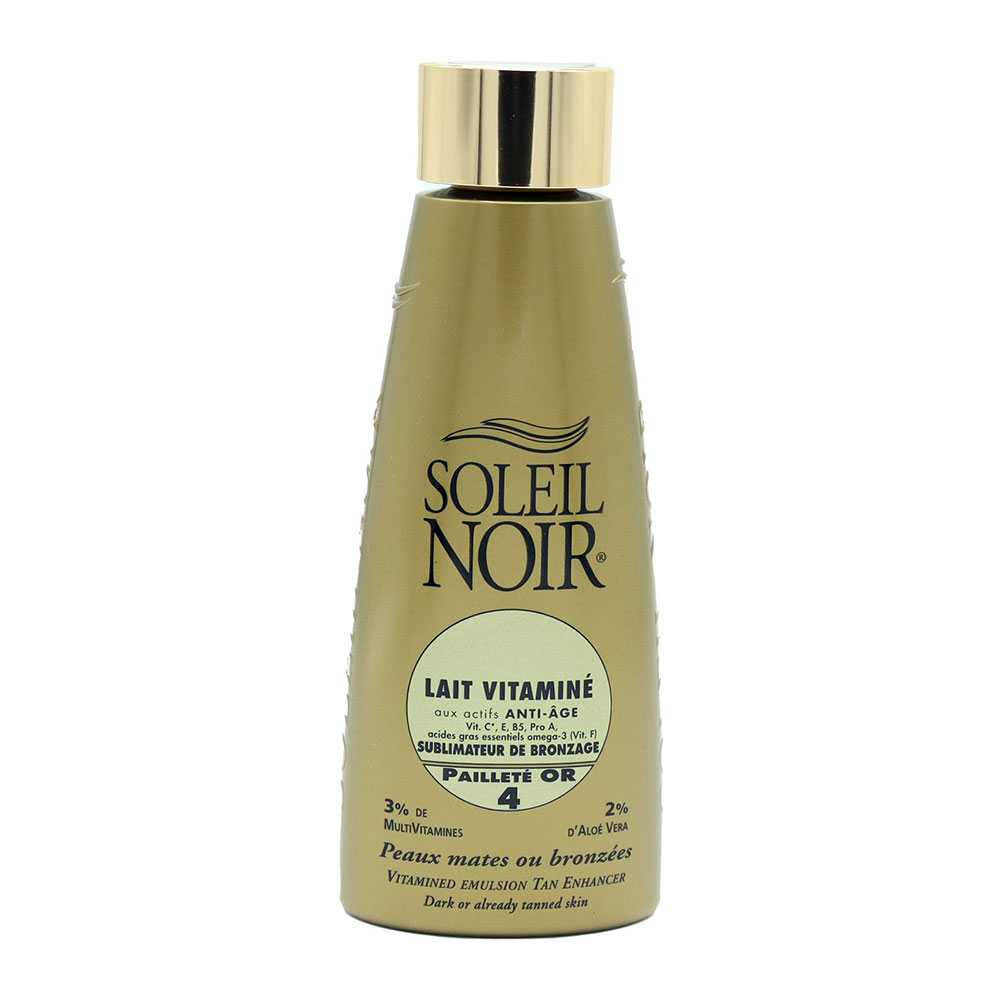 Soleil Noir Leche Vitaminada Bronceado Sublime Ip4 Pailleté or 150ml
