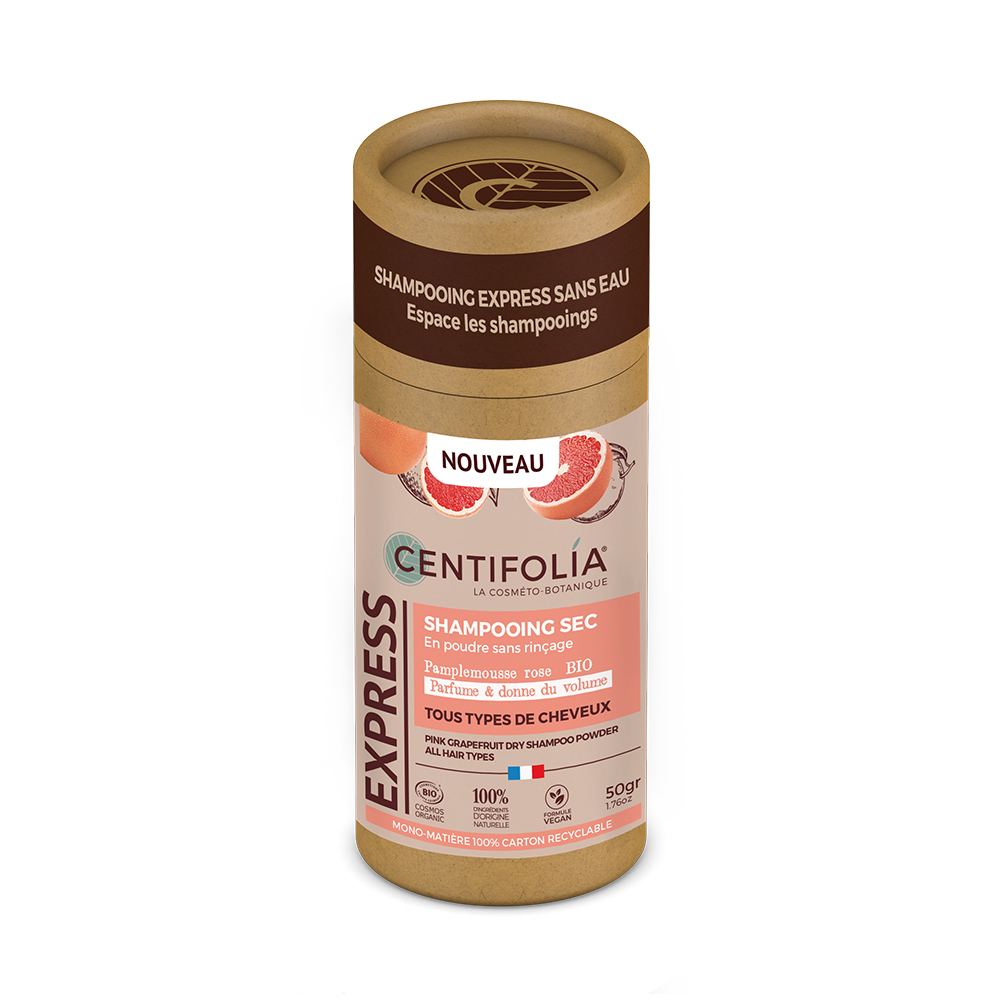 Centifolia Champú seco en polvo de pomelo Rosa 50g
