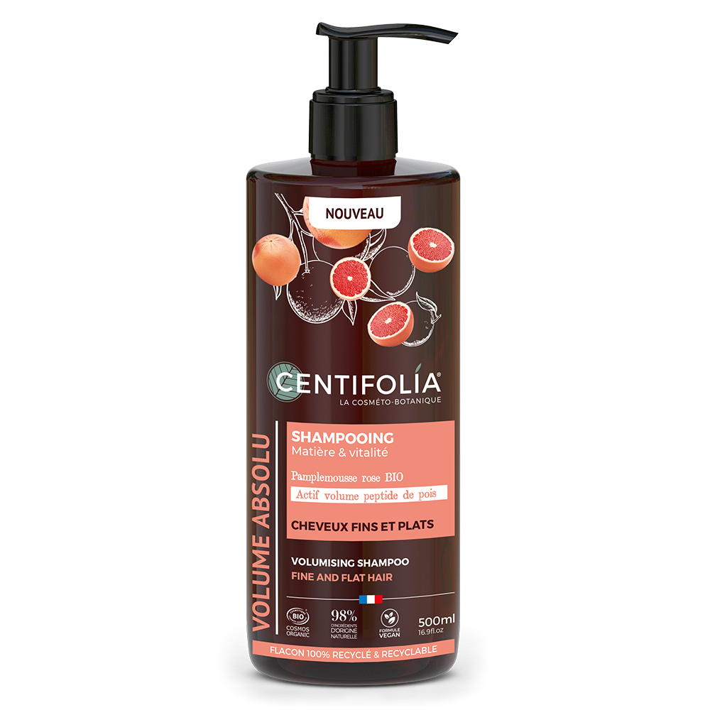 Centifolia Volumen Shampooing Pamplemousse Rose Bio Cabello fino y liso 500 ml