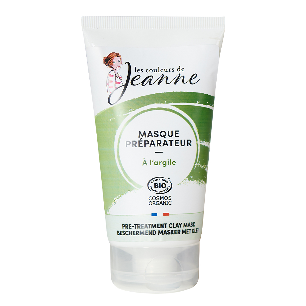 Les couleurs de Jeanne Mascarilla preparadora con arcilla fijador de coloración vegetal 150 g