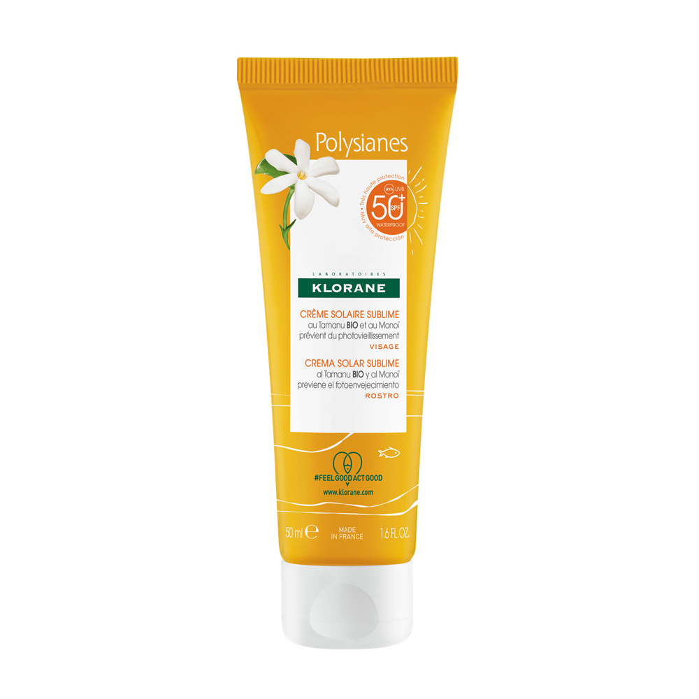 Klorane Polysianes Crema Solar Sublime SPF50+ Rostro 50ml