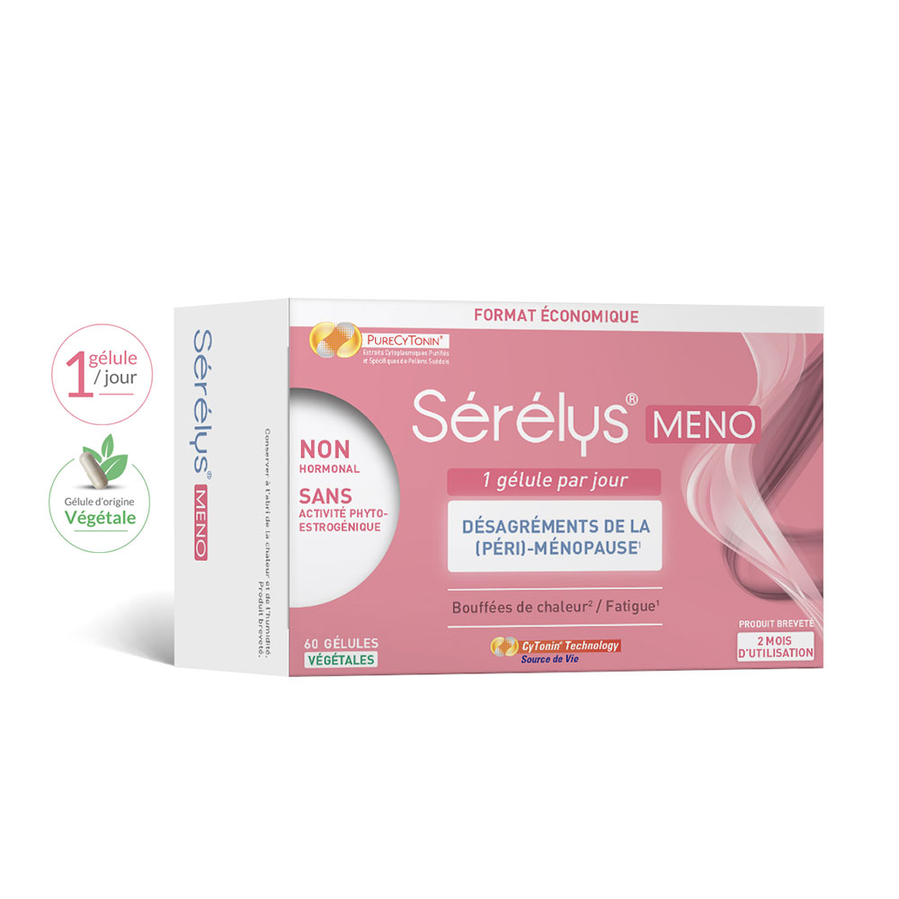 Serelys Pharma Meno molestias de la menopausia 60 cápsulas