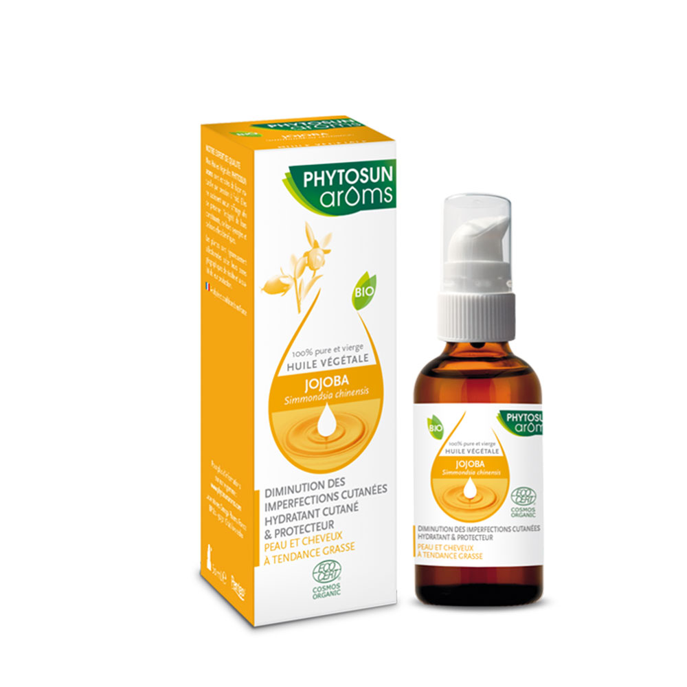 Phytosun Aroms Aceite vegetal ecológico de jojoba Piel y cabello grasos 50 ml