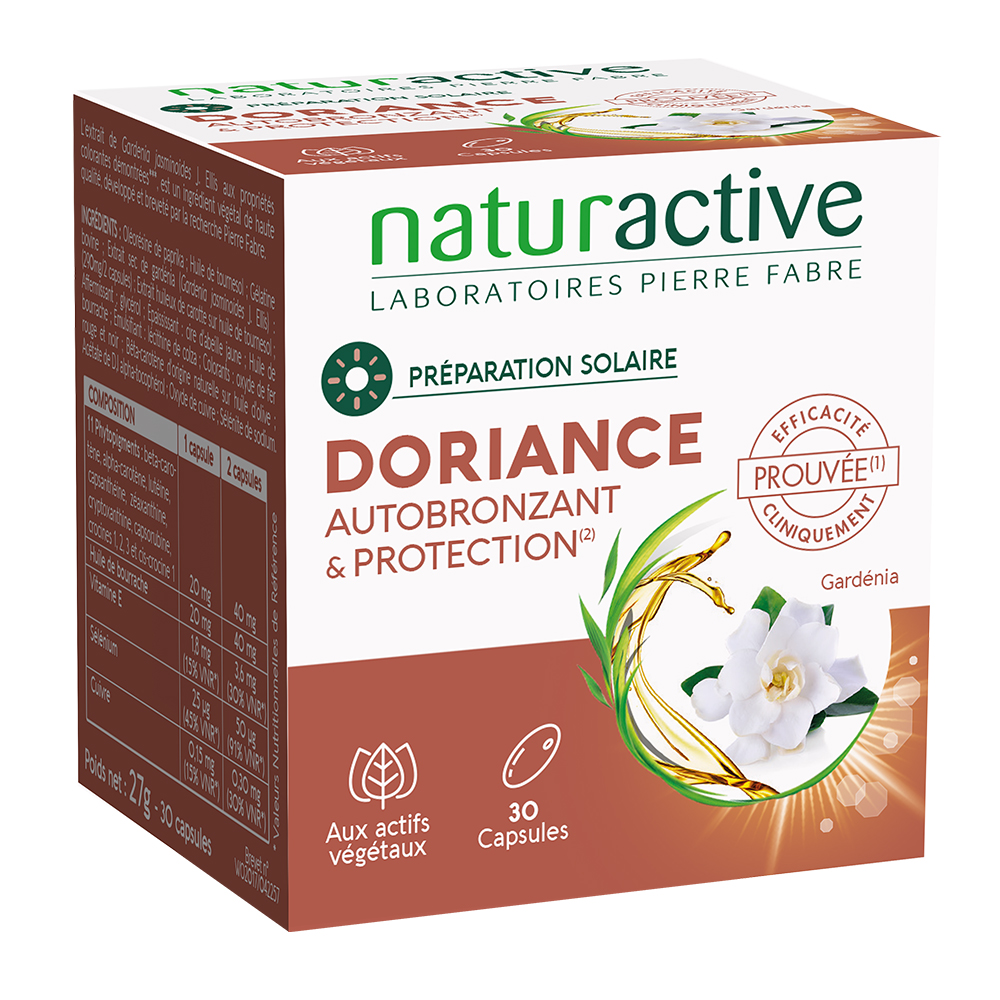 Naturactive Doriance Autobronzant Tolerance 30 capsules