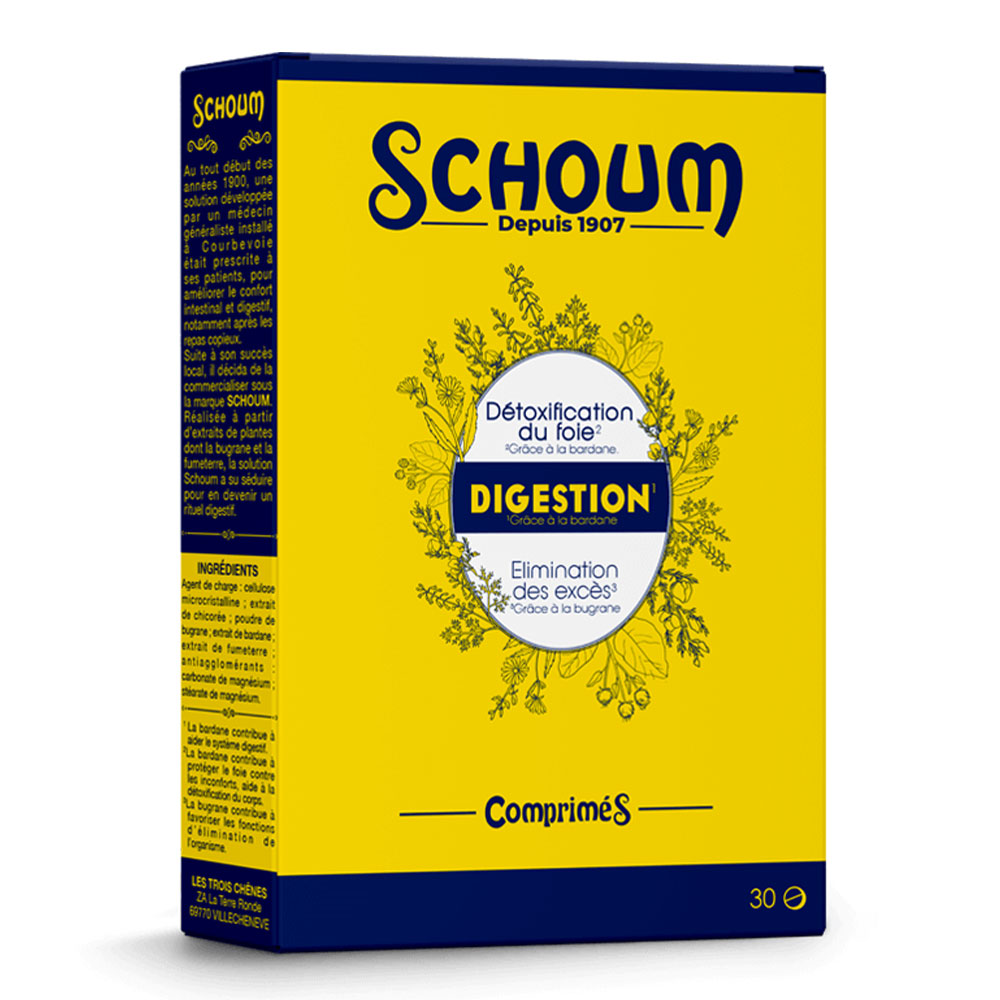 Schoum Digestión 30 comprimidos