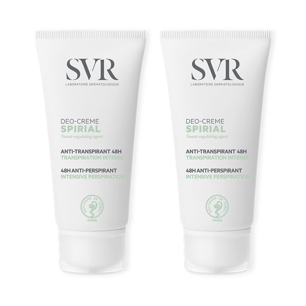 Svr Spirial Crema desodorante antitranspirante intense 48h 2 x 50 ml