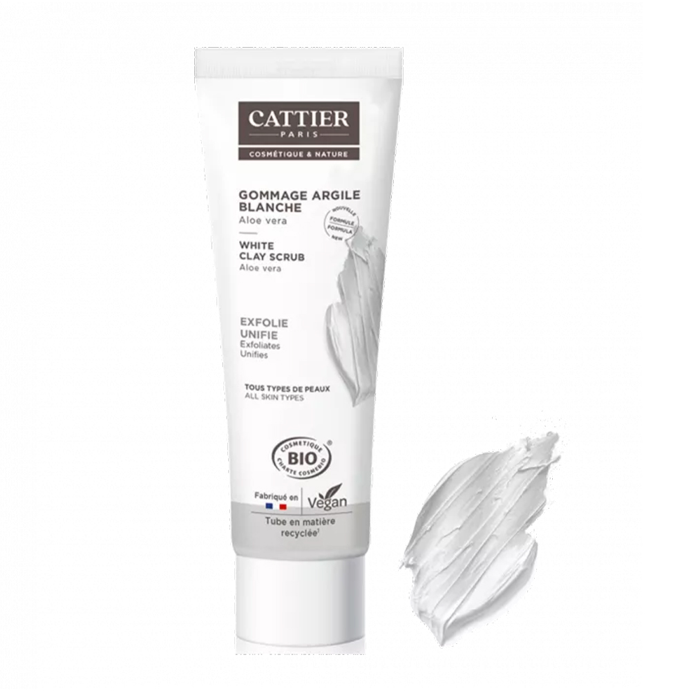 Cattier Exfoliante facial arcilla blanca bio todo tipo de pieles 100ml