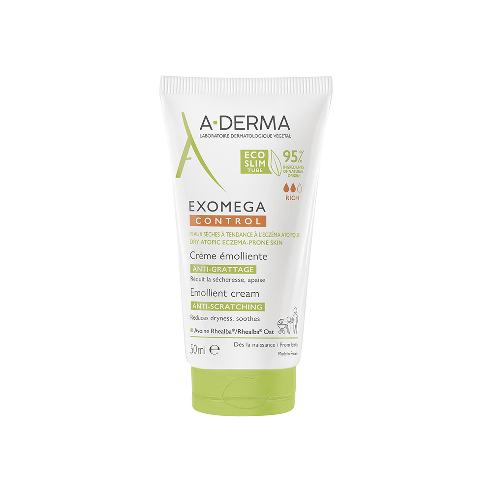 A-Derma Exomega Control Crema emoliente calmante pieles secas con tendencia eczema atópico 50ml