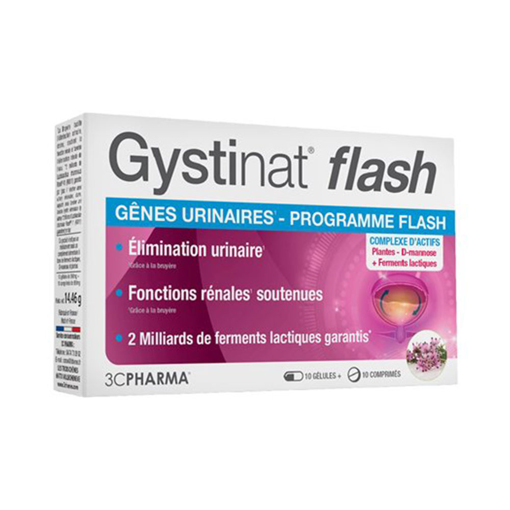 3C Pharma Gystinat Flash 10 cápsulas + 10 comprimidos