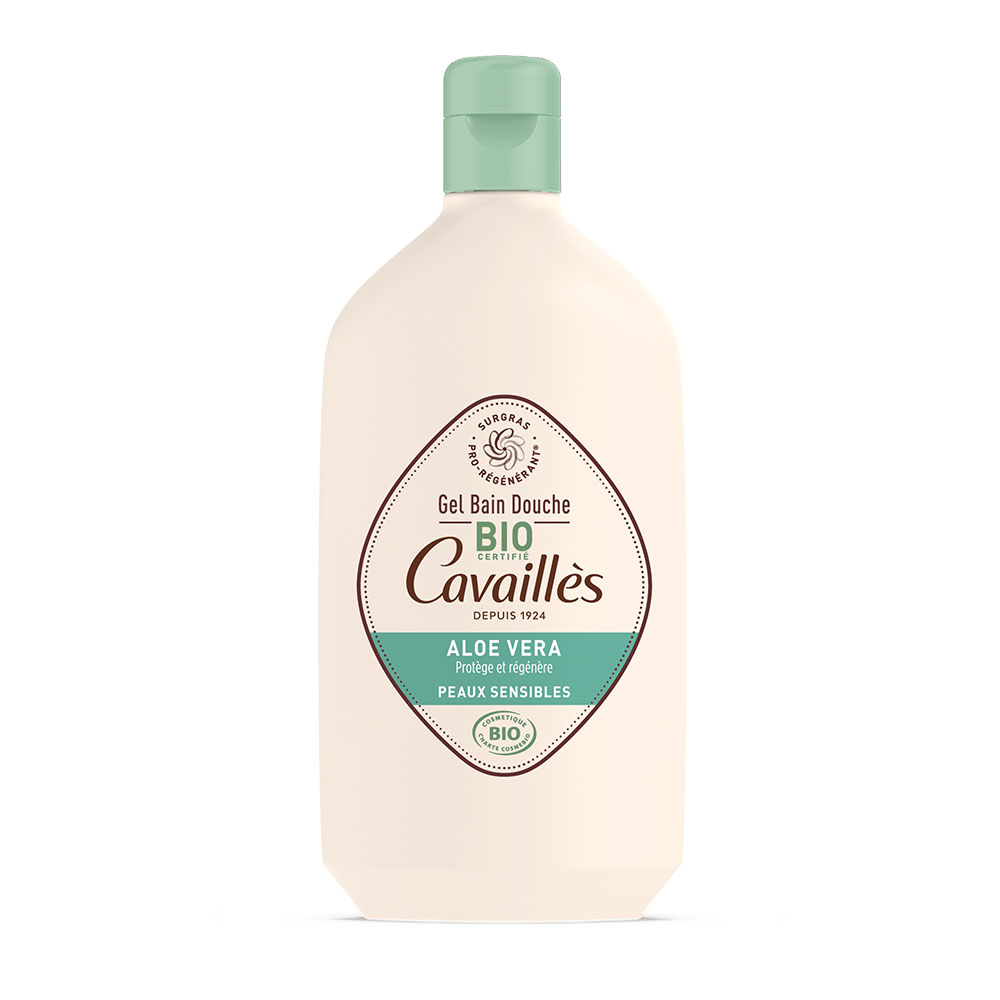 Cavaillès Gel ducha y baño de Aloe Vera Bio Piel sensible 400 ml