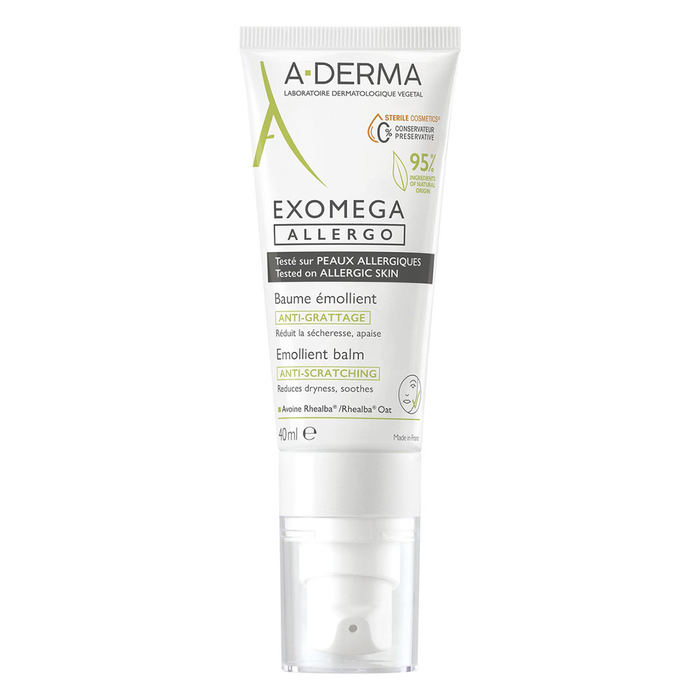 A-Derma Exomega Allergo Bálsamo emoliente antipicores alergia cutánea 40 ml
