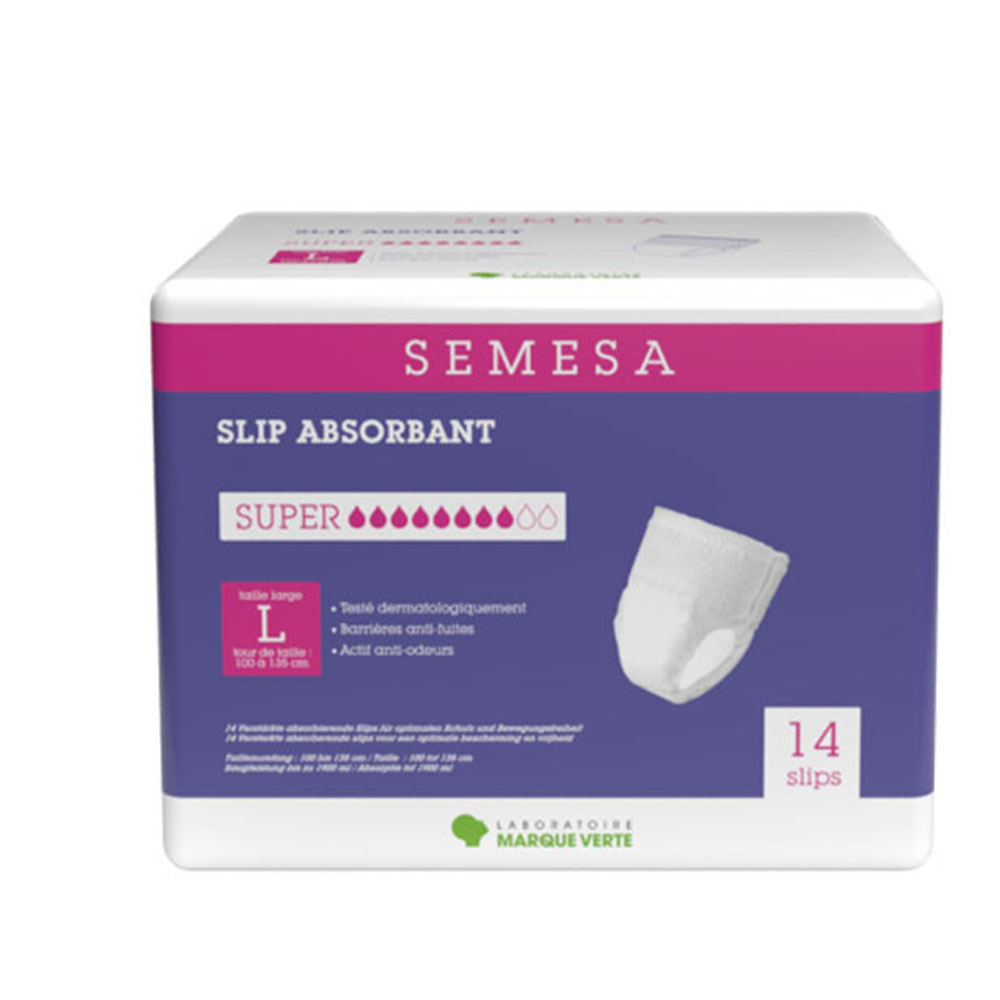 Marque Verte Semesa Slip Superabsorbente talla L x14