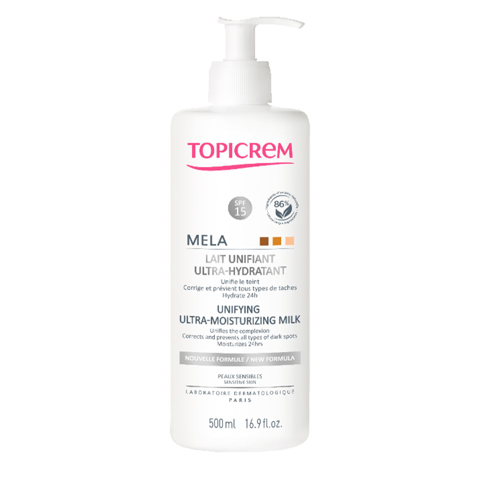 Topicrem Mela Leche unificante ultra hidratante pieles sensibles 500 ml