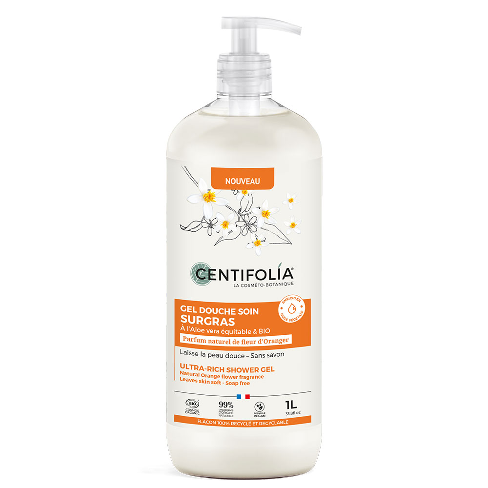 Centifolia Gel ducha supergraso Flor Naranjo Bio 1l