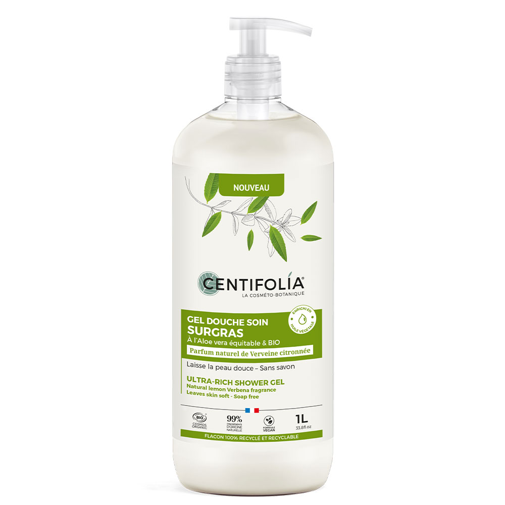 Centifolia Gel ducha nutritivo bio perfume verbena y limón 1l