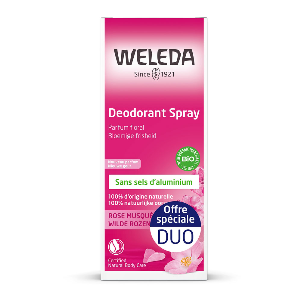 Weleda Rosa mosqueta y Té blanco Desodorante 2x100ml