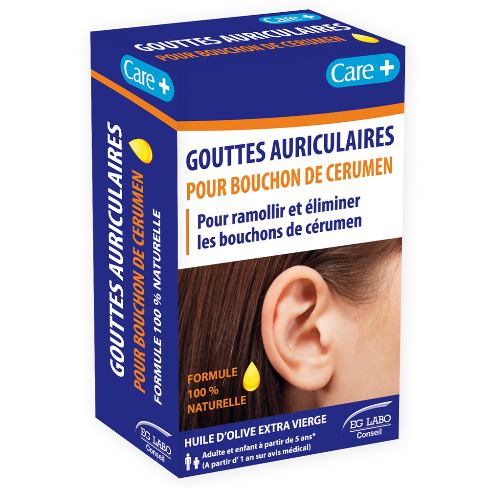 Care+ Solución para tapón de cerumen gotas 10 ml