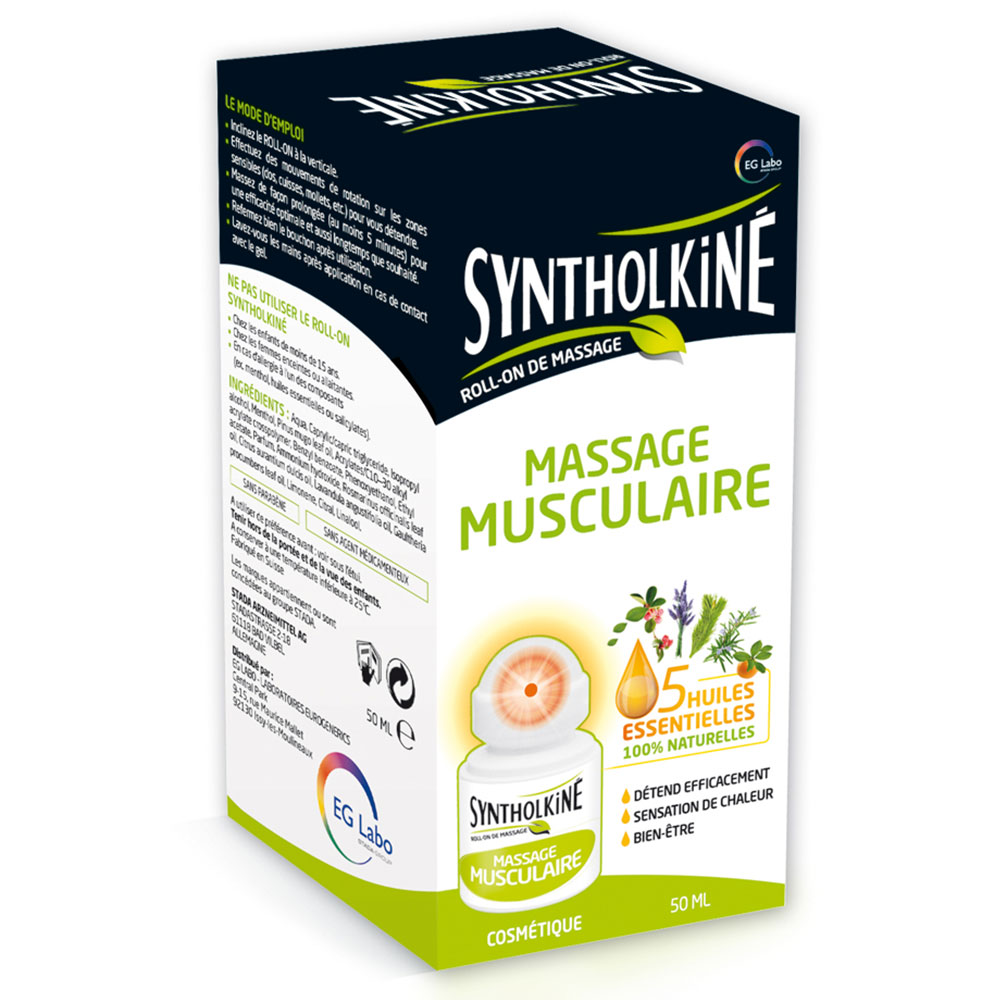 EG Labo SyntholKiné Masaje Roll-on Tensión muscular 50 ml