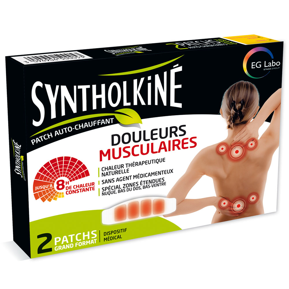 EG Labo SyntholKiné Parches efecto calor formato grande X2