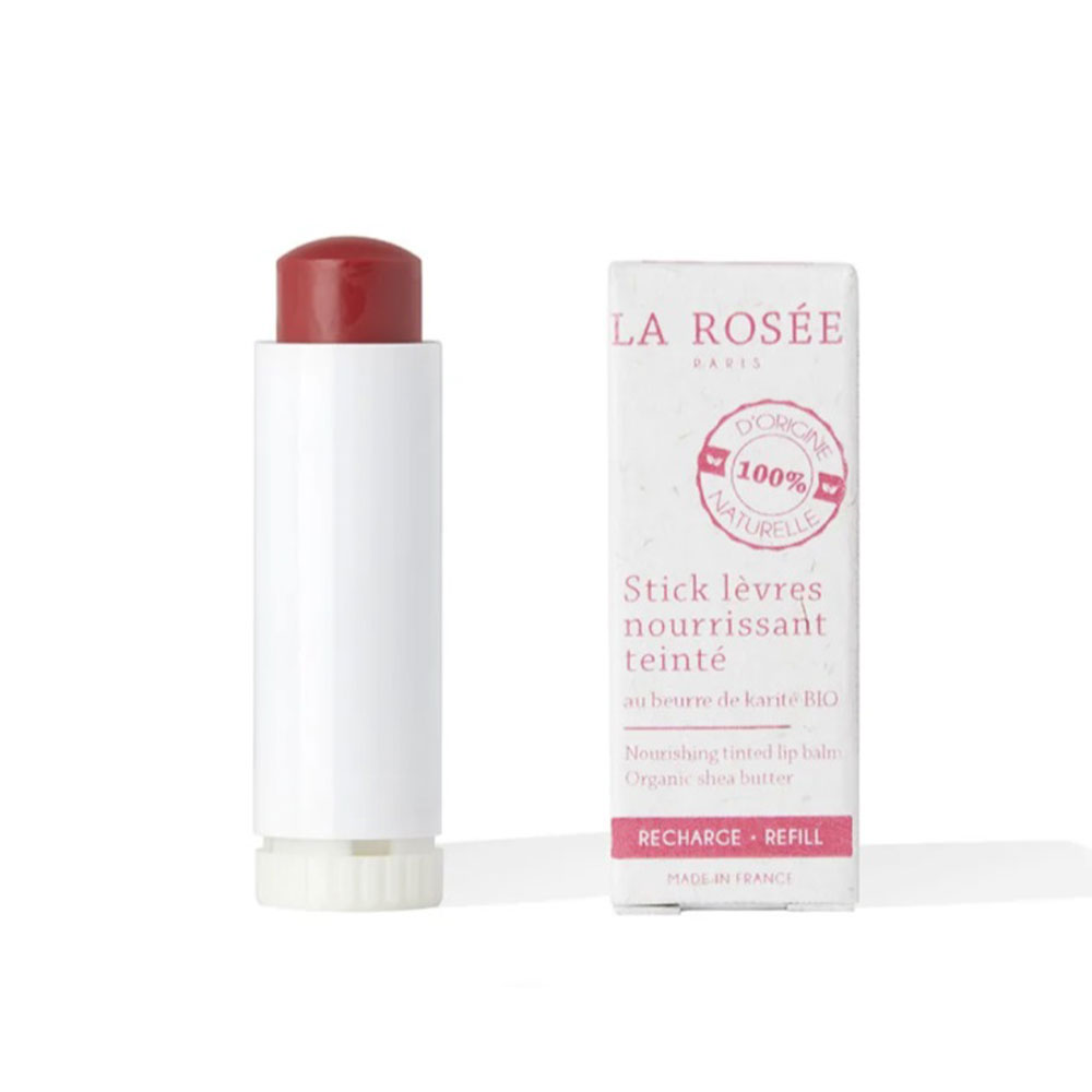 LA ROSÉE Recarga Barra de Labios Nutritiva con Color Frambuesa Con Manteca de karité ecológica 4.5g