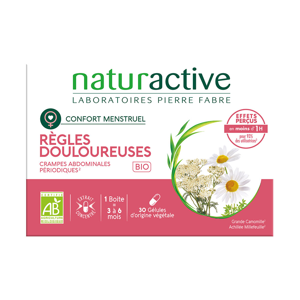 Naturactive Períodos dolorosos orgánicos 30 cápsulas