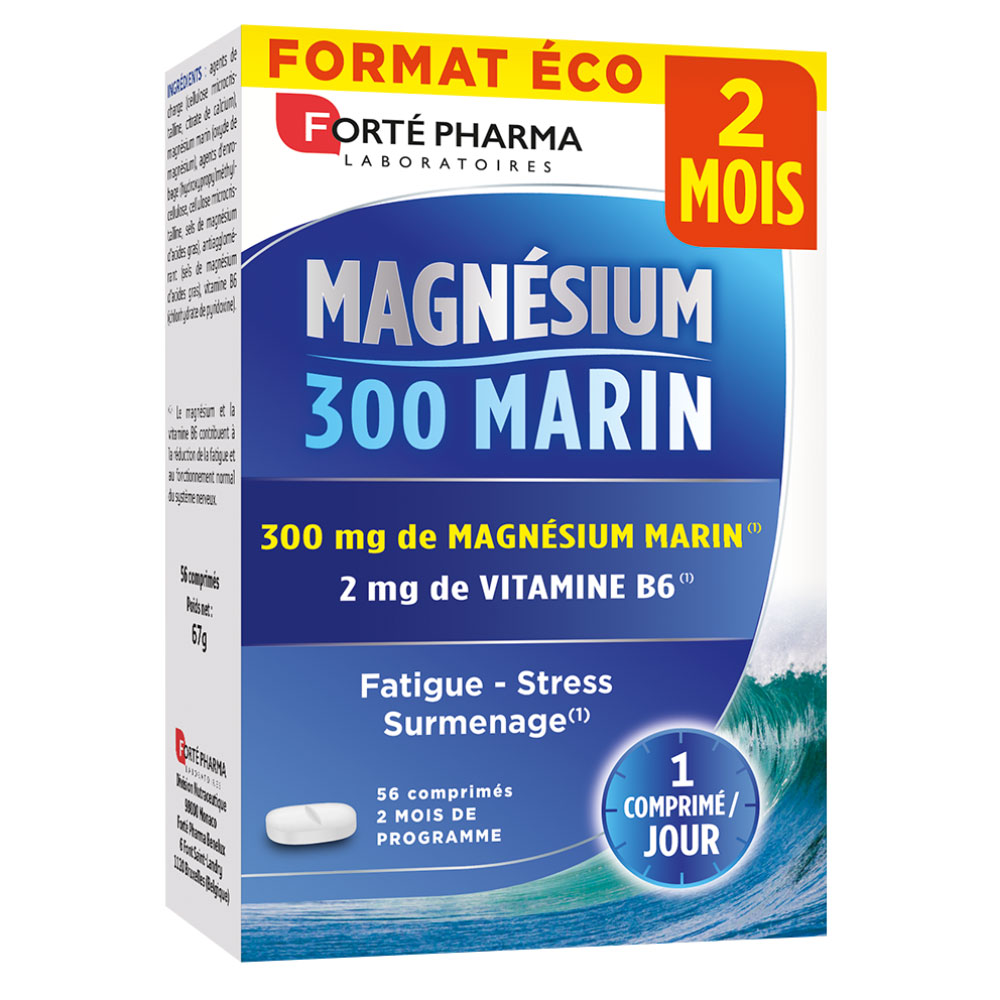 Forté Pharma Magnesio 300 marino estrés y cansancio 56 comprimidos