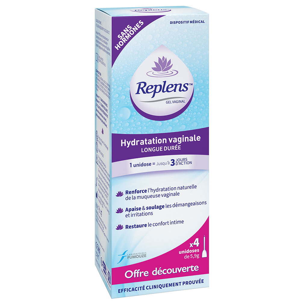 Replens Gel Vaginal Lubricante 4 Aplicadores Monodosis