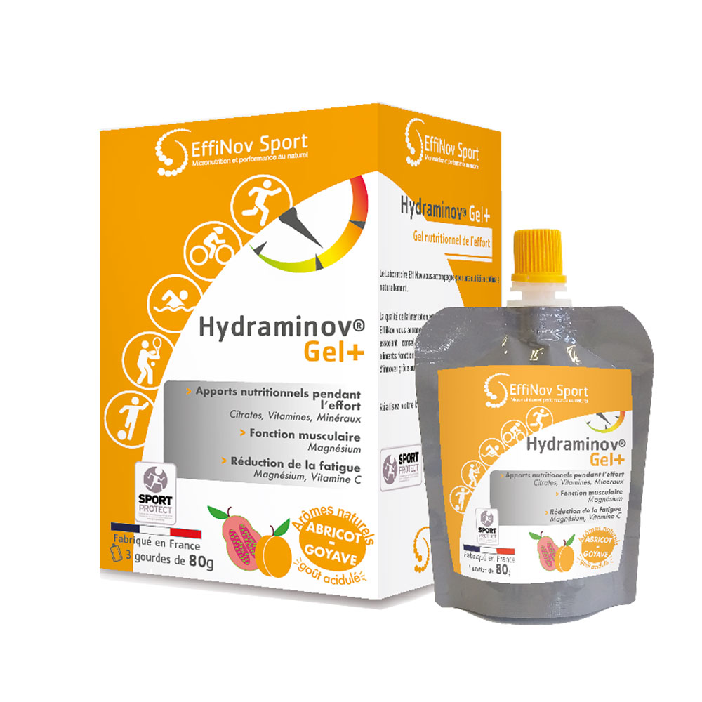 Effinov Nutrition Hydraminov Gel+ sport 3 x gourdes