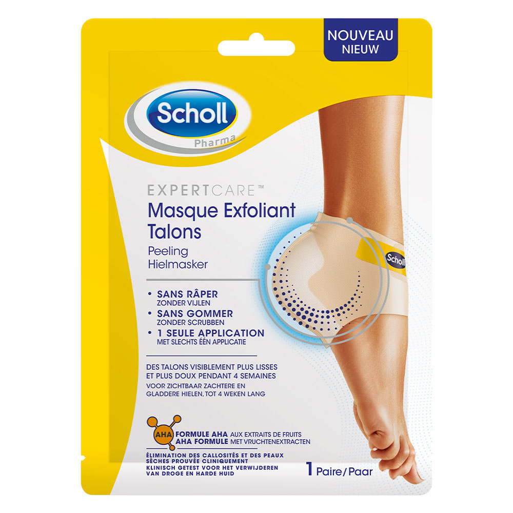Scholl Expert Care Mascarilla exfoliante para talones 1 par