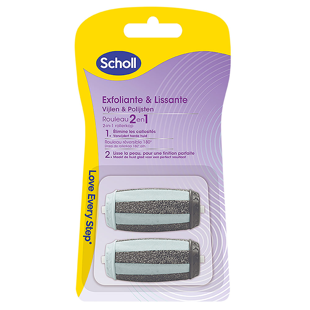Scholl Rodillos de recambio exfoliantes y Lissea x2