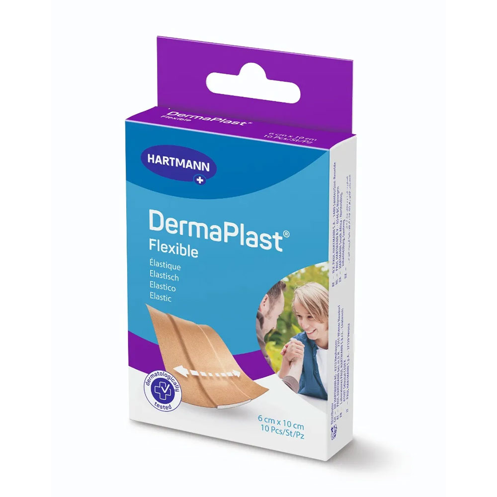 Hartmann Dermaplast Vendas Elásticas Flexibles 6x10cm Pequeñas heridas x10